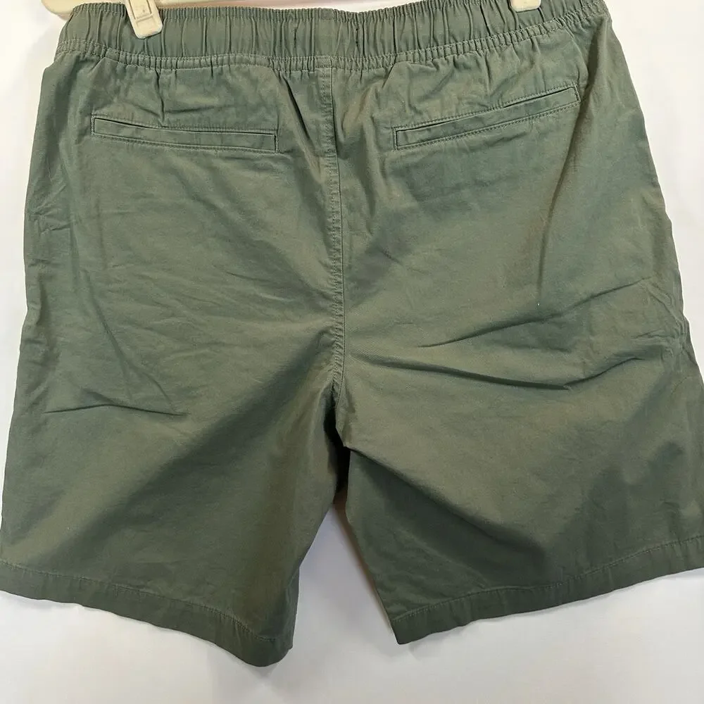 Banana Republic Men’s Olive Green Drawstring Shorts Size M Casual 8” Inseam